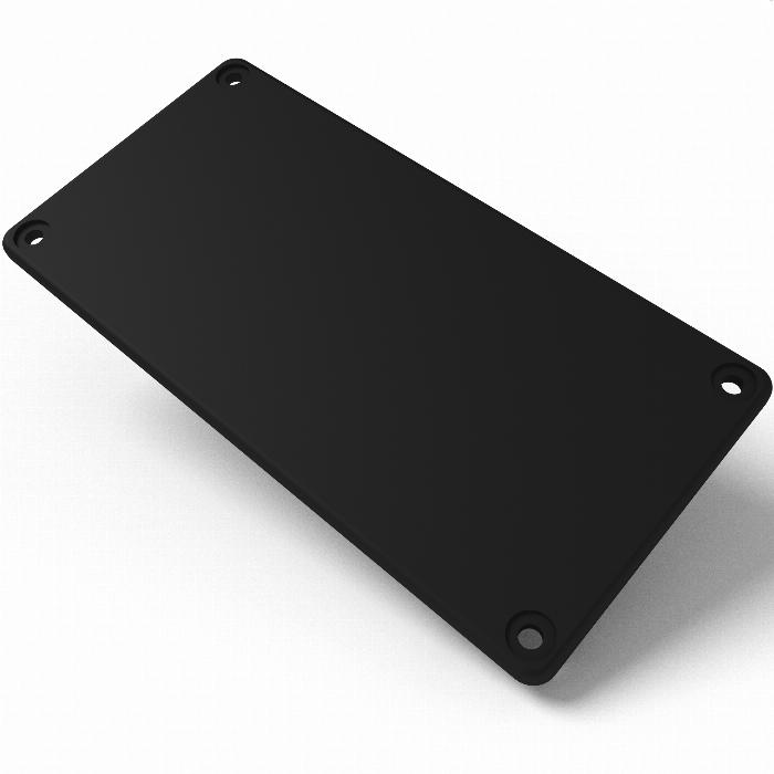 Tapa del conducto 80x160 material plástico PA en color negro