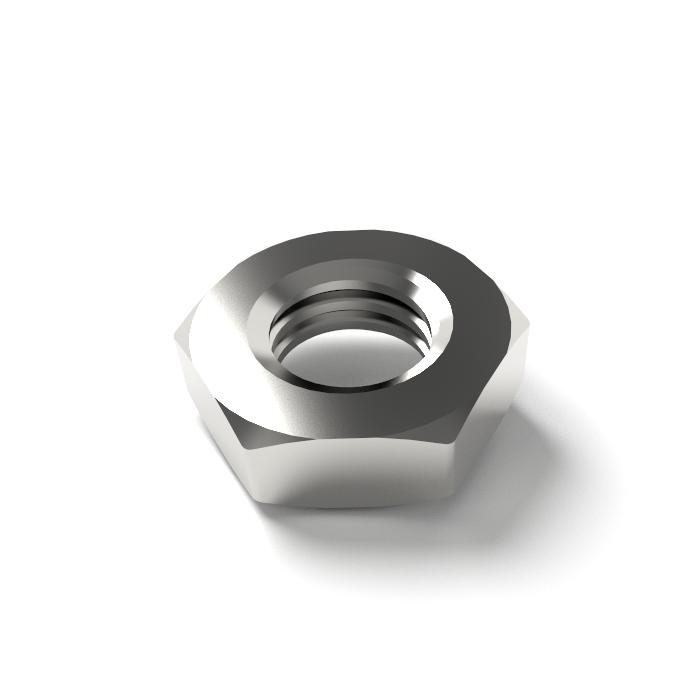 Tuerca DIN 439 -  M3 ,M4, M5, M6, M8, M10, M12 y M16 ZN