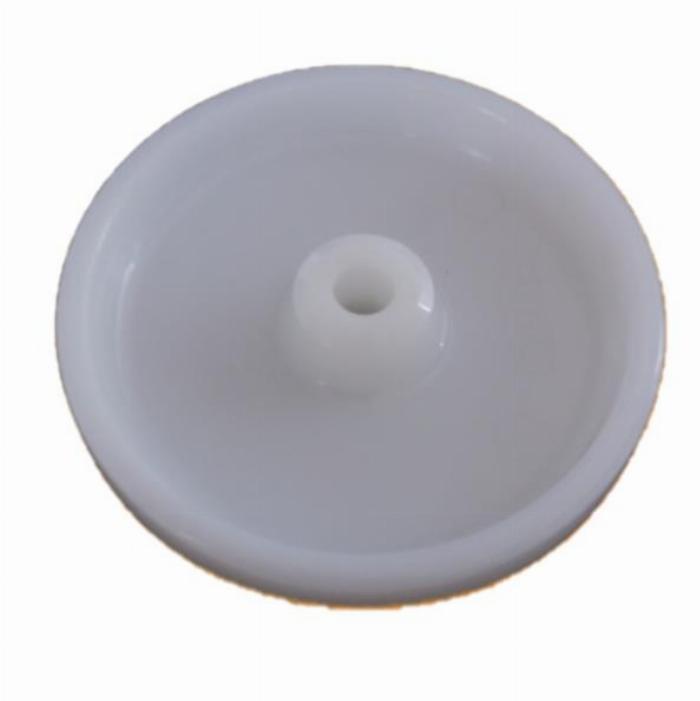 Rueda para transporte POM Ø80 taladro 12mm