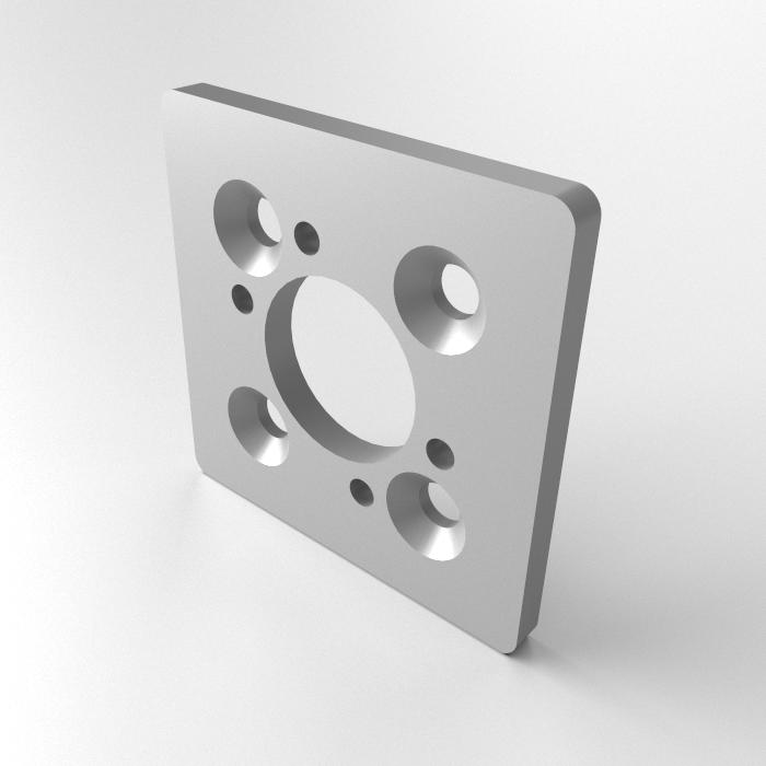 LLeadscrew mounting plate 60x60x5