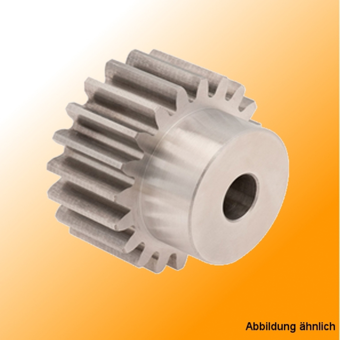 Spur gear Module 1, 15 teeth with 15mm width - drilling 6.35mm