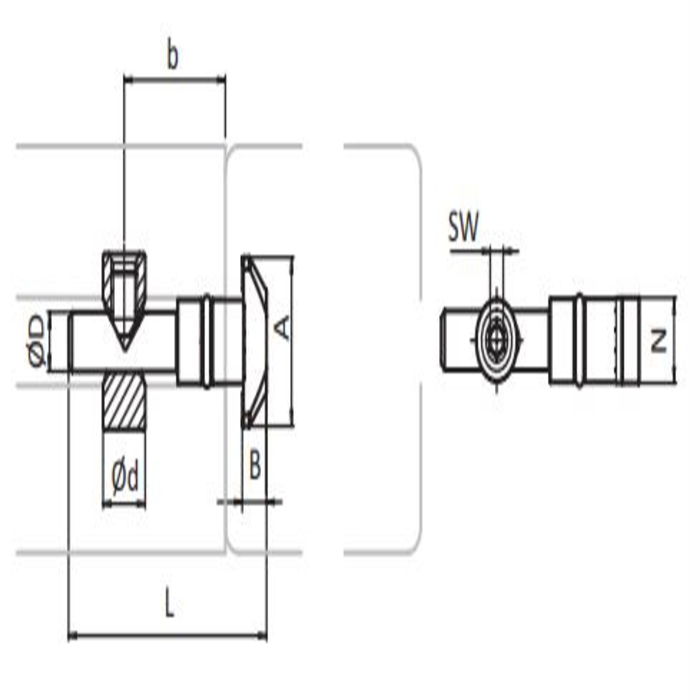 Conector rápido tipo B Ranura 10 - D9.8 - 90°