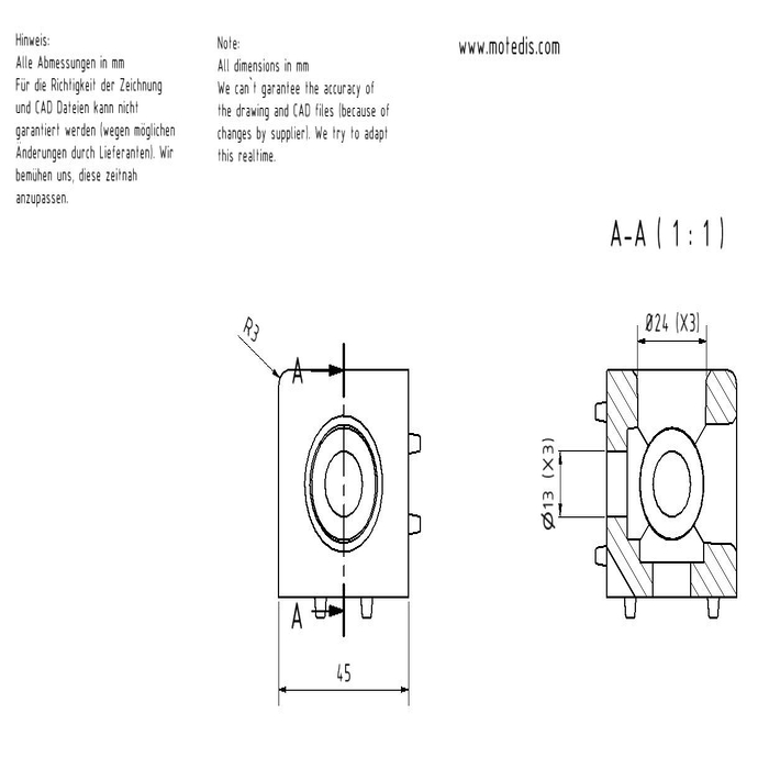 Cubo conectors 45