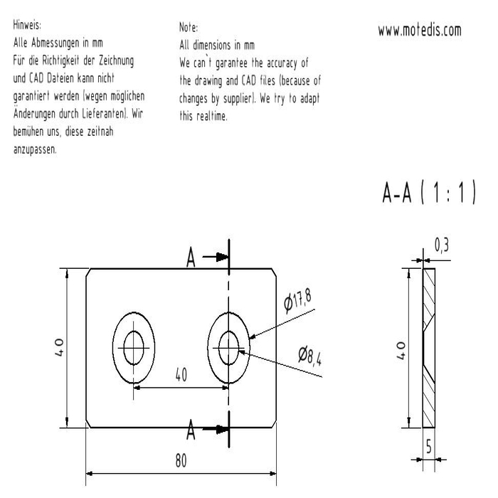 Connection Plates 40x80 galvanized steel