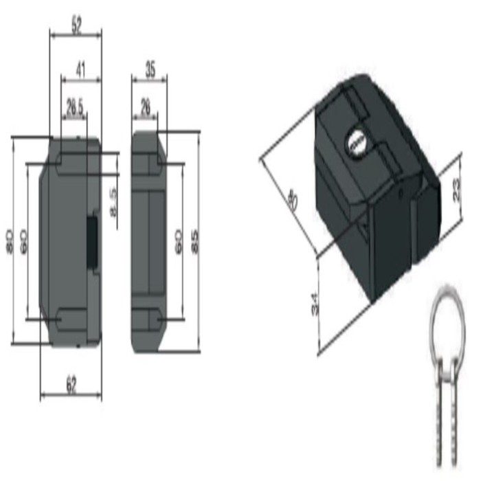 cerradura de la caja