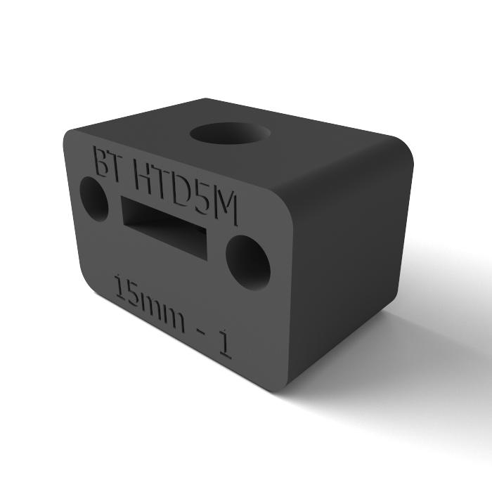 Tensor de correa para correa dentada HTD 5M -3DP en PET-G, Compatible con correa dentada abierta HTD 5M 15mm
