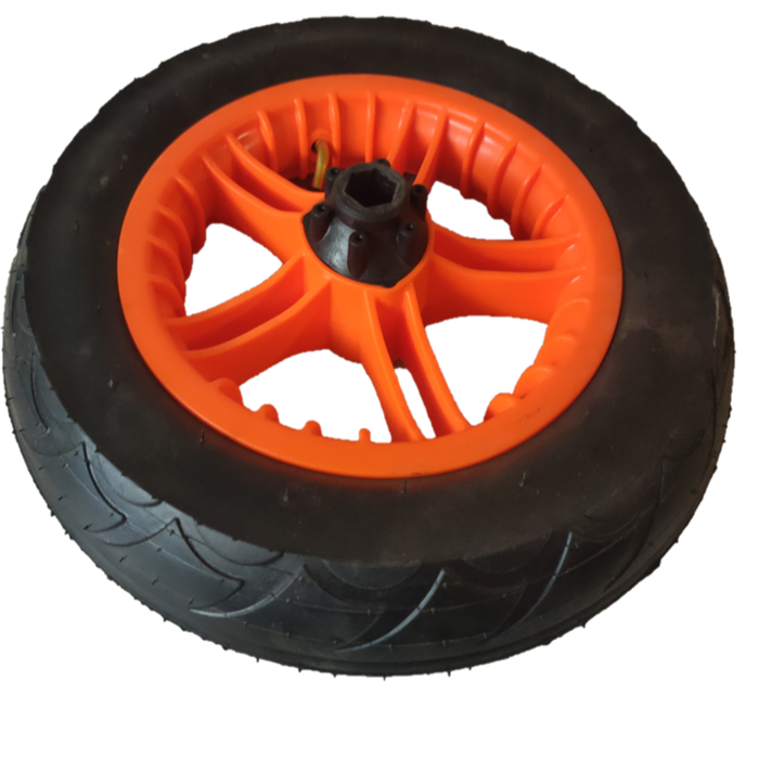 Rueda de transporte de 304,8 mm neumática con llanta de PVC