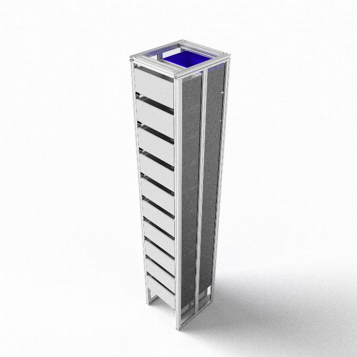 Sistema de estantes configurable para sus necesidades. Las cajas que se muestran en las imágenes son solo ilustrativas, los kits no las incluyen.