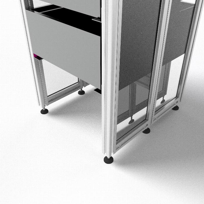 Sistema de estantes configurable para sus necesidades. Las cajas que se muestran en las imágenes son solo ilustrativas, los kits no las incluyen.