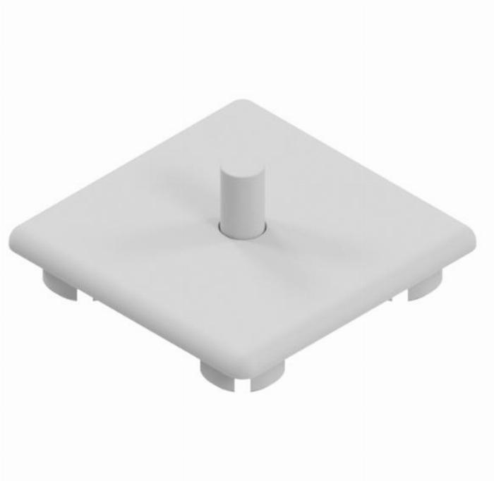 Cover caps 45x45 O-Type slot 8 Grey